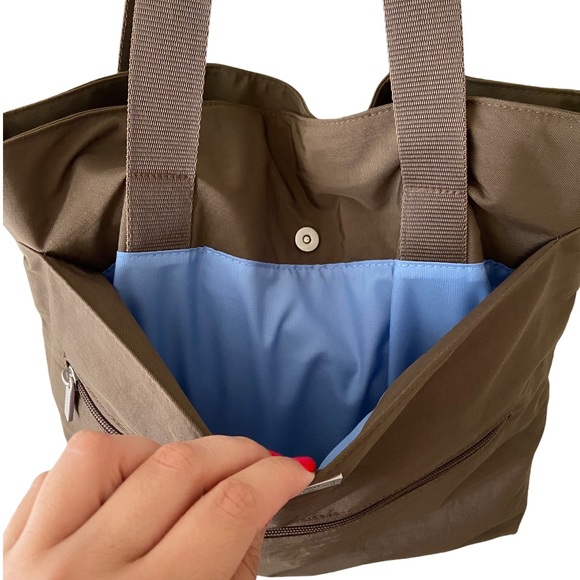 EUC Baggallini Special Edition Brown Nylon Tote - Picture 8 of 10